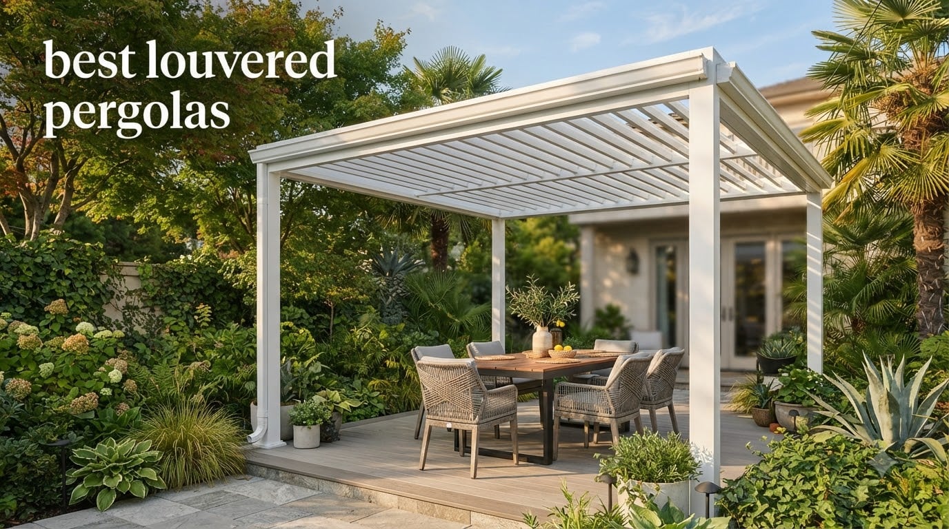 best louvered pergolas