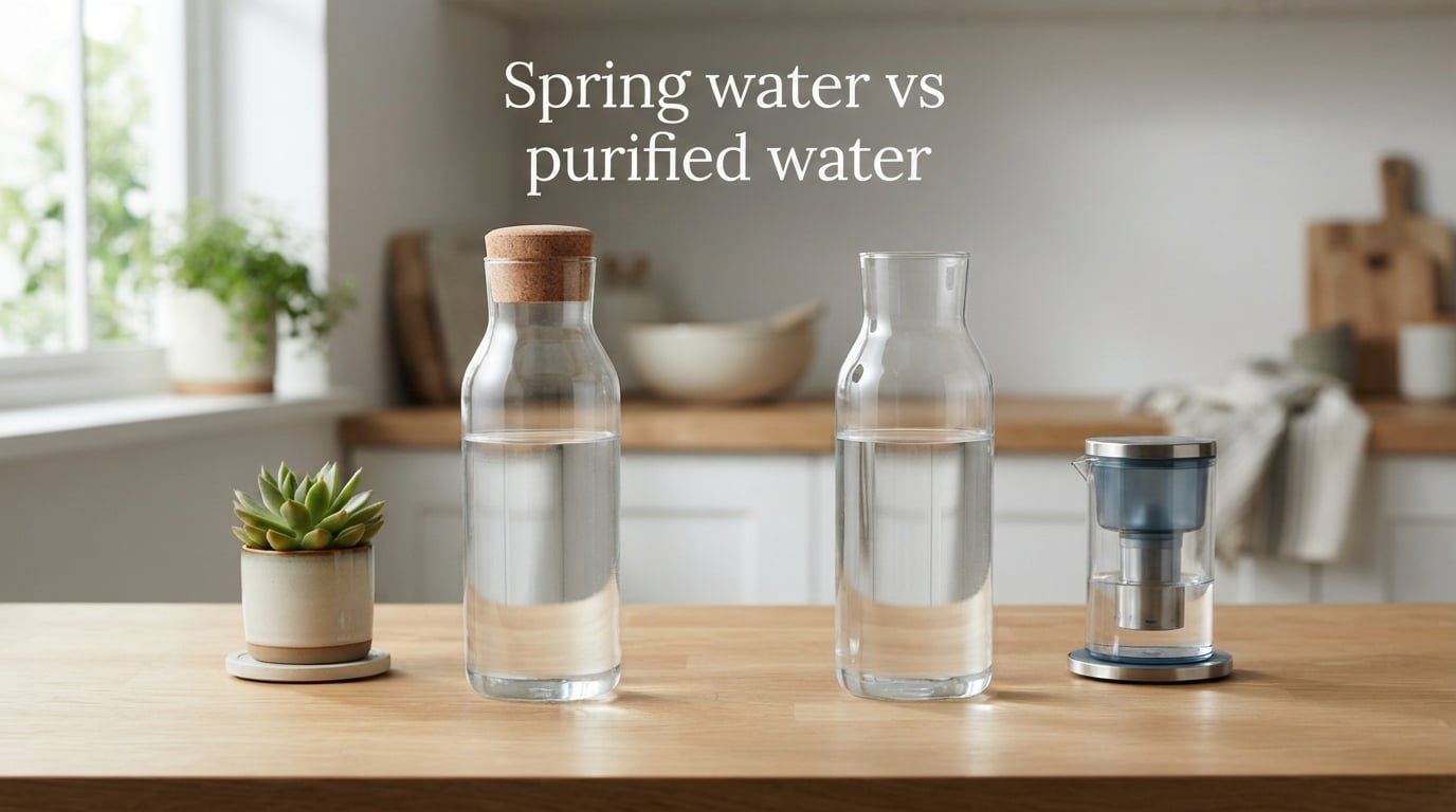Spring water vs purified water