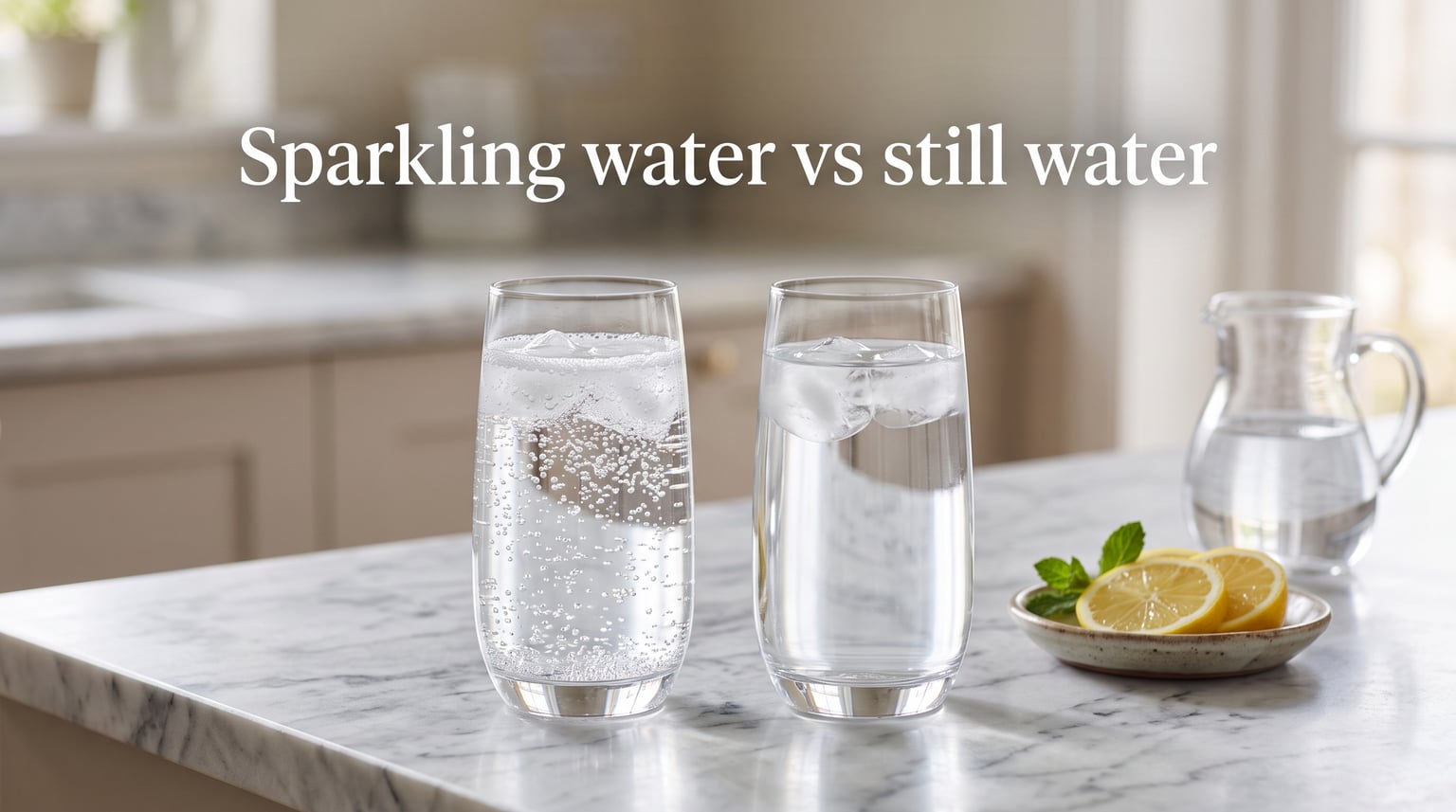 Sparkling water vs still water