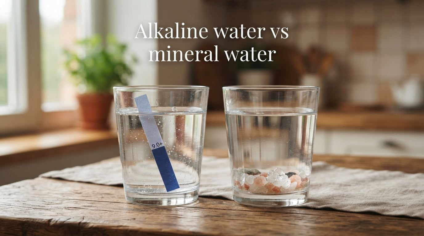 Alkaline water vs mineral water