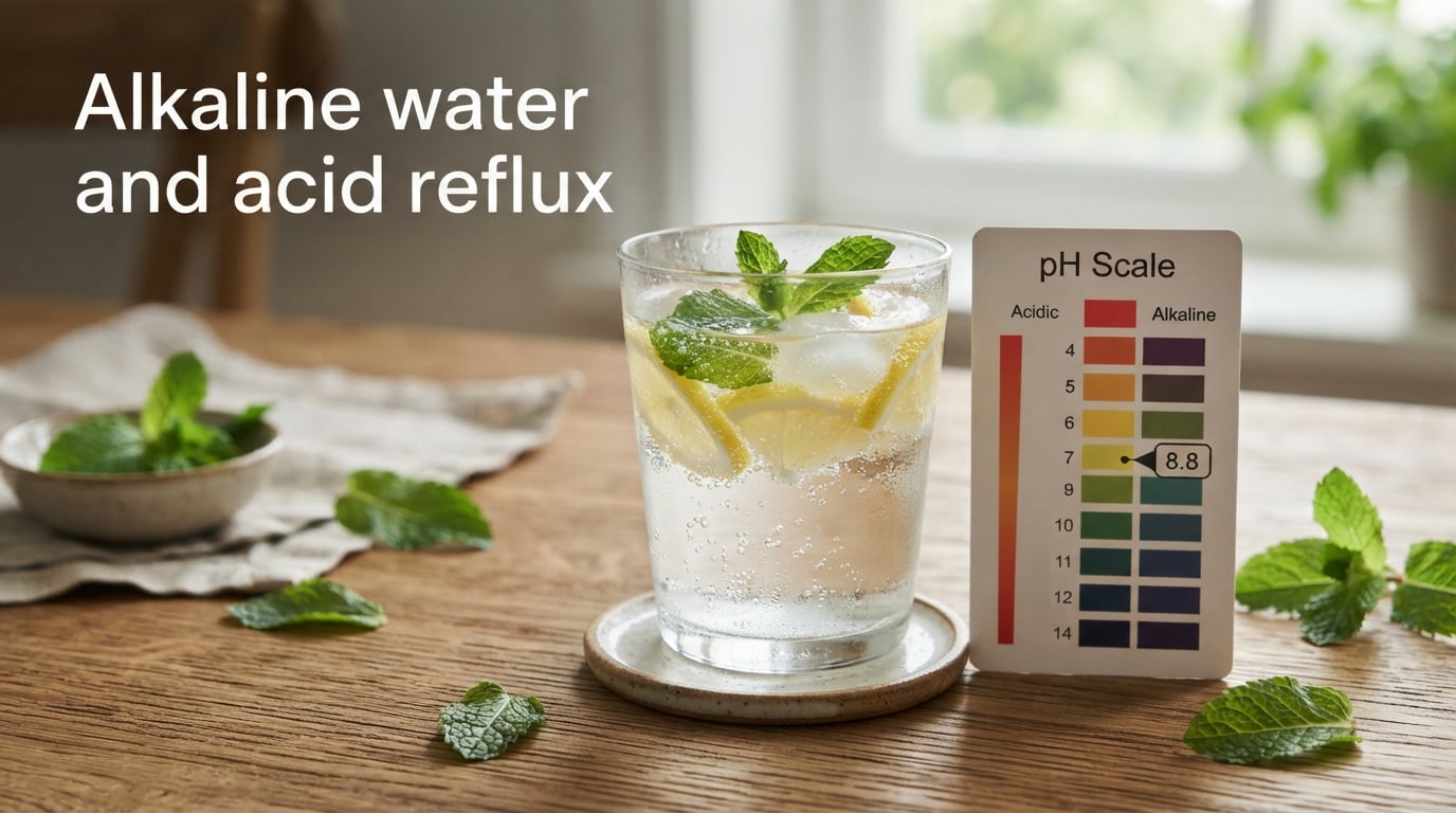 Alkaline water and acid reflux
