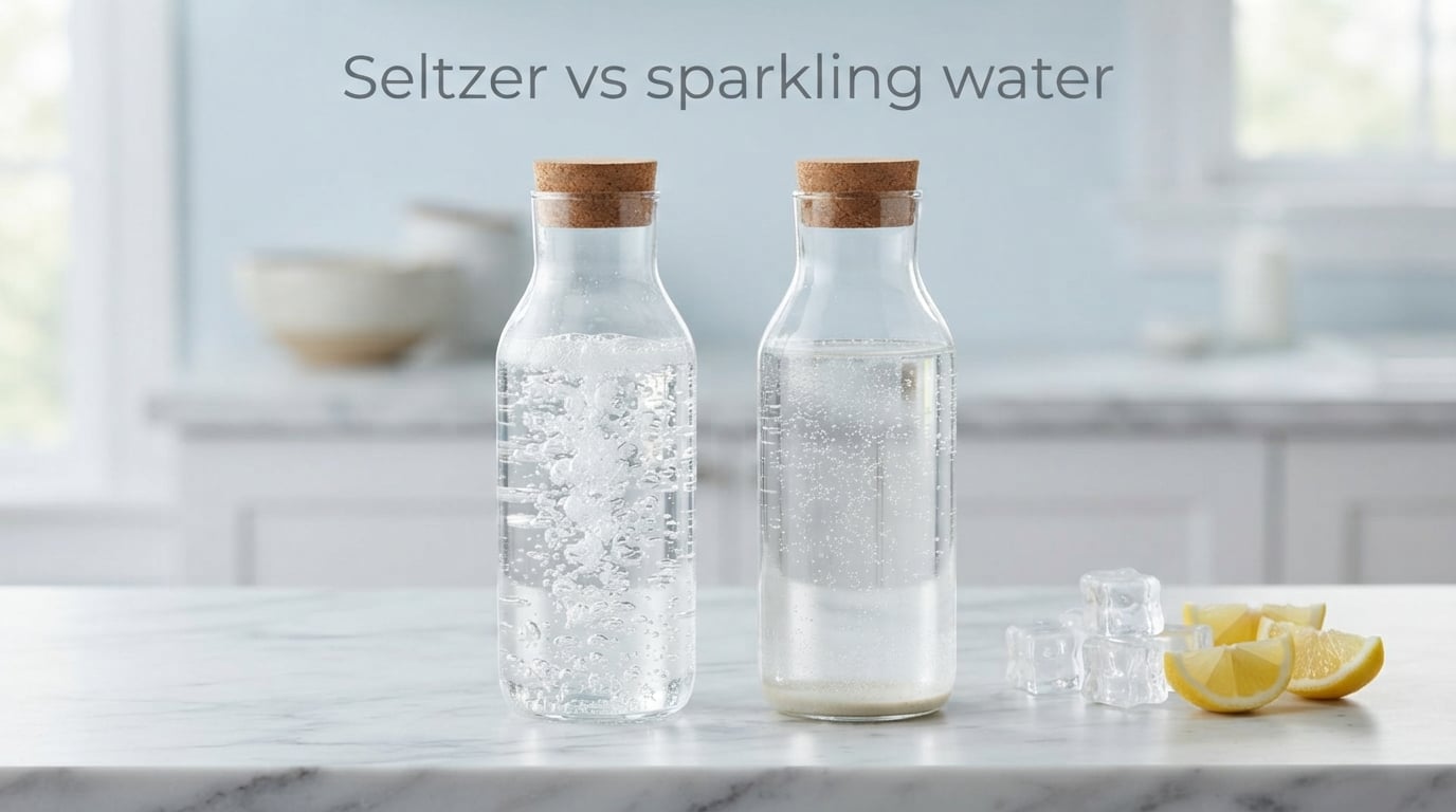 Seltzer vs sparkling water