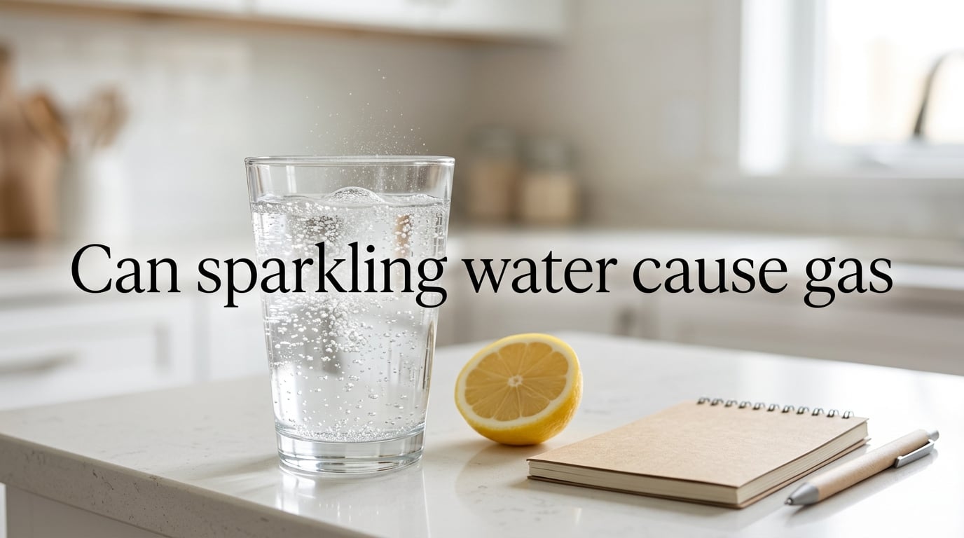 Can sparkling water cause gas