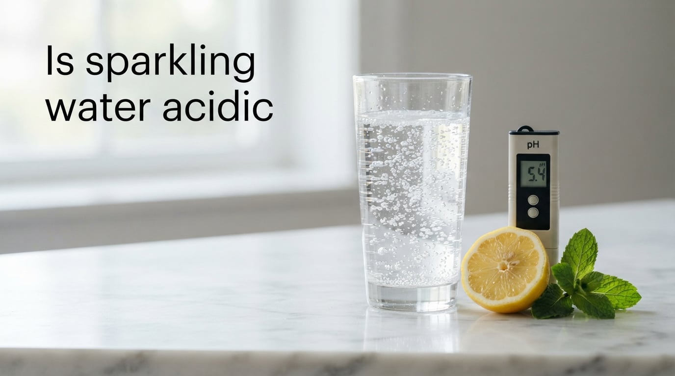 Is sparkling water acidic