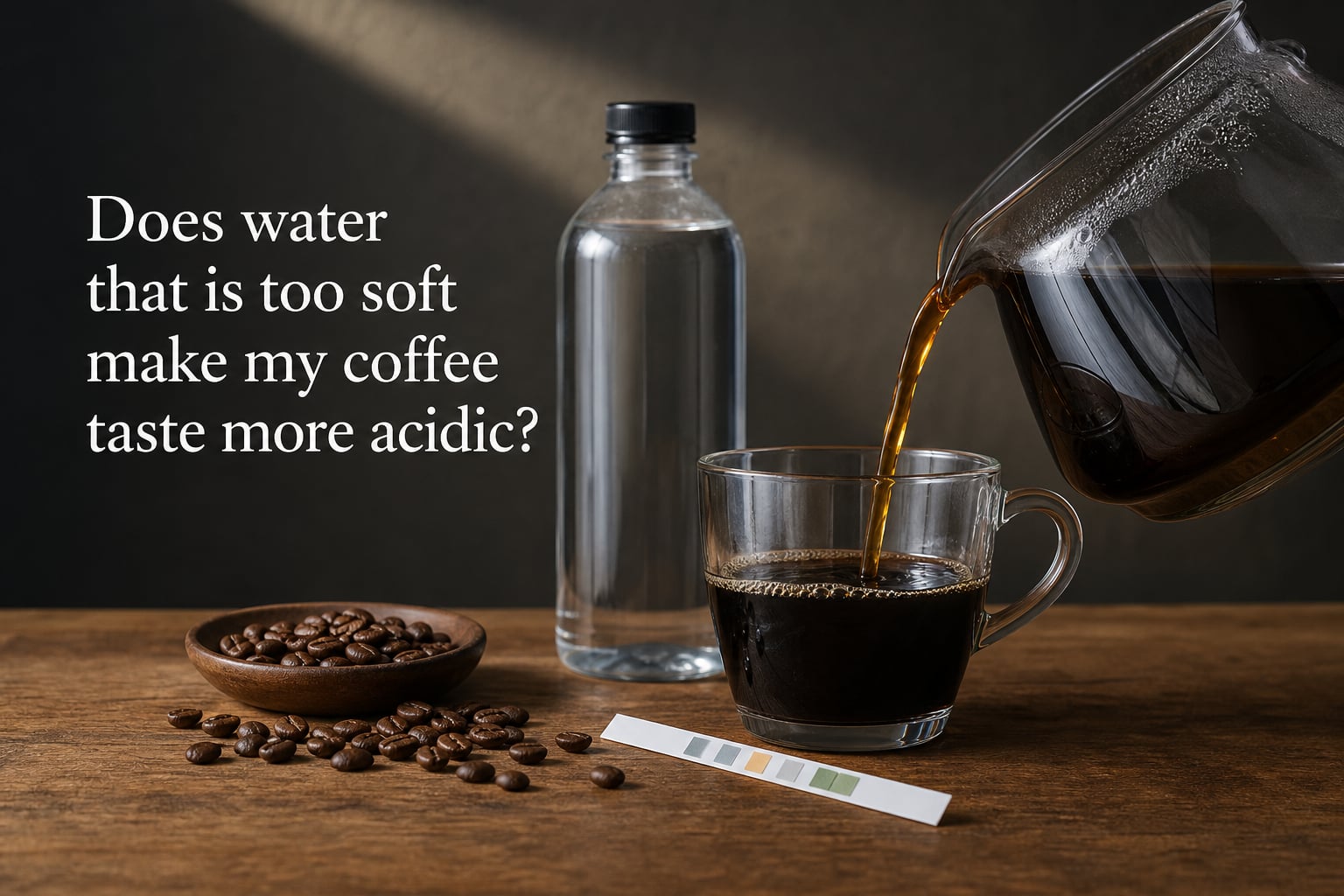 Does water that is too soft make my coffee taste more acidic?