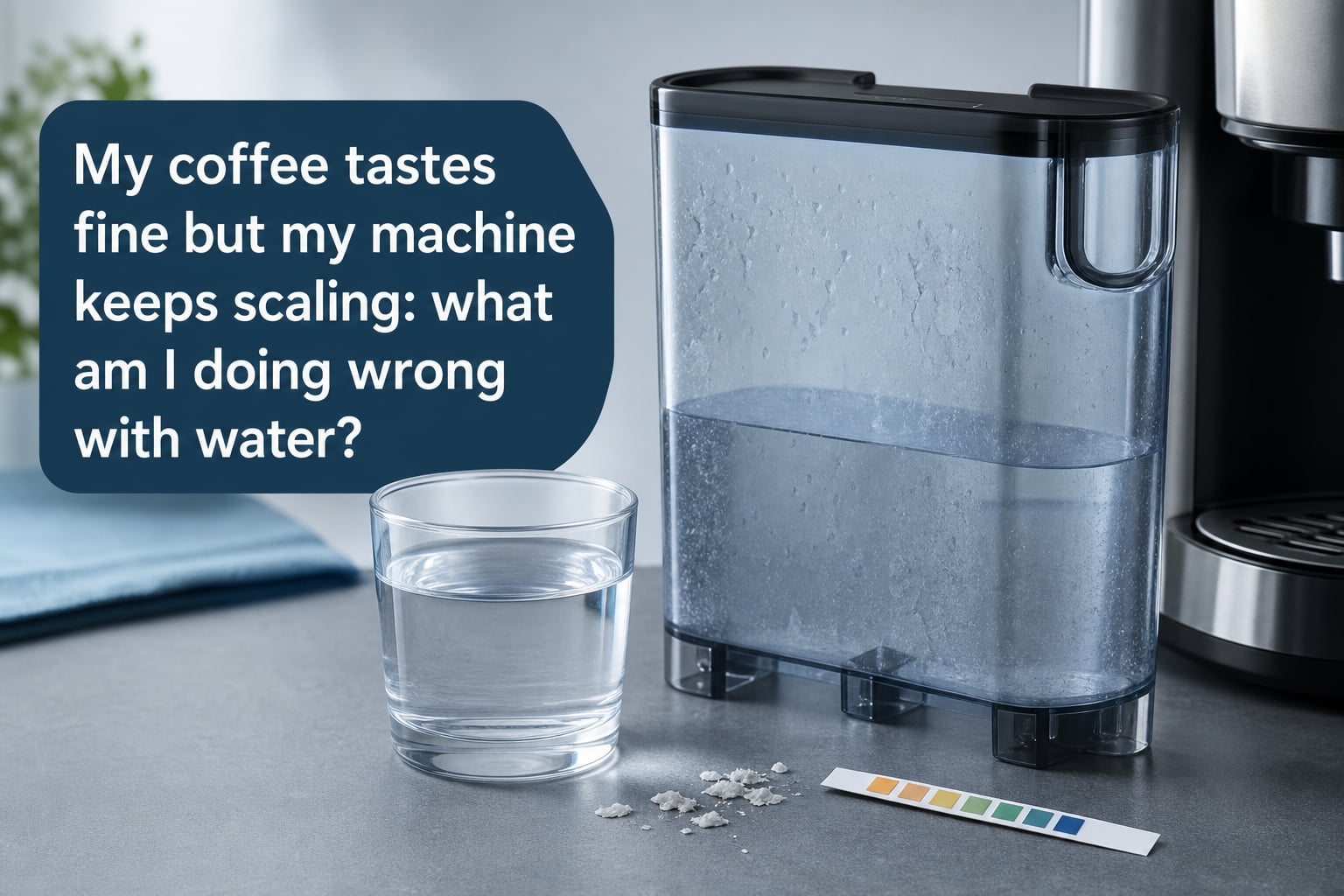 My coffee tastes fine but my machine keeps scaling: what am I doing wrong with water?