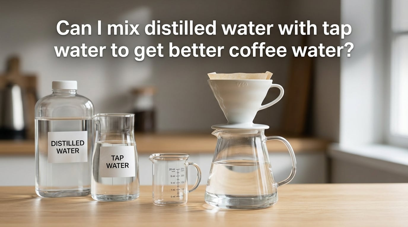 Can I mix distilled water with tap water to get better coffee water?