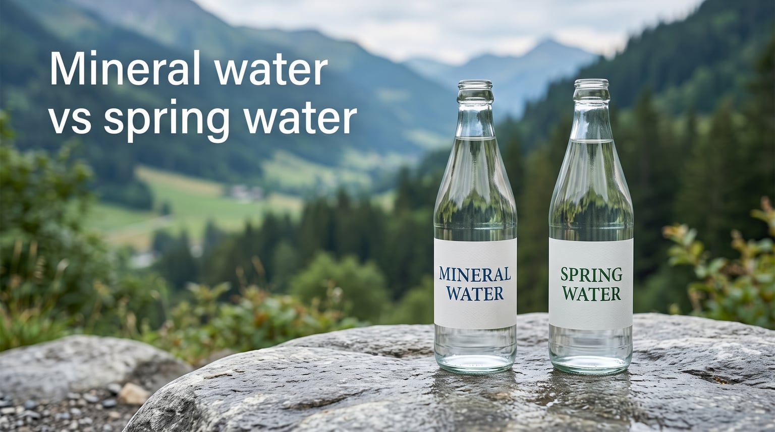 Mineral water vs spring water
