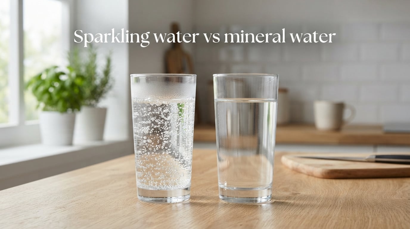 Sparkling water vs mineral water