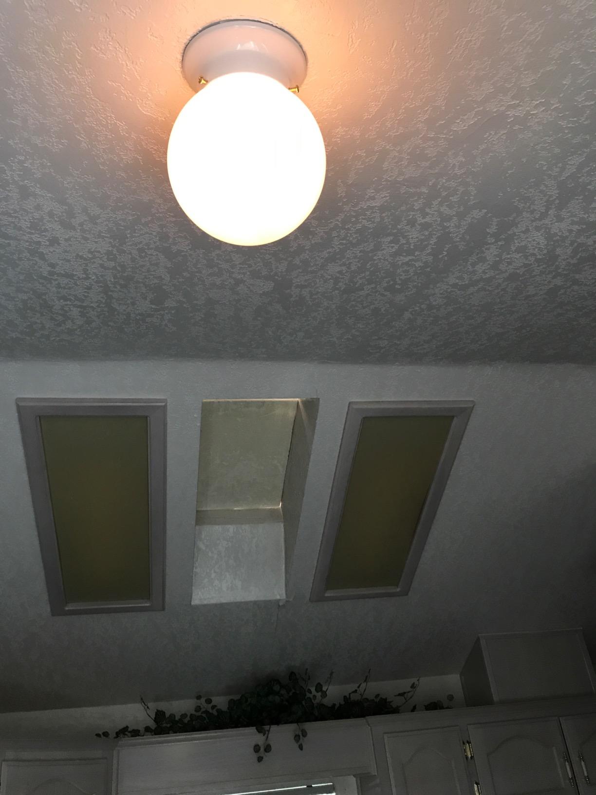Westinghouse 6660700 Interior Ceiling Fixture 60 Watts, White Finish with Glass Globe customer photo 1