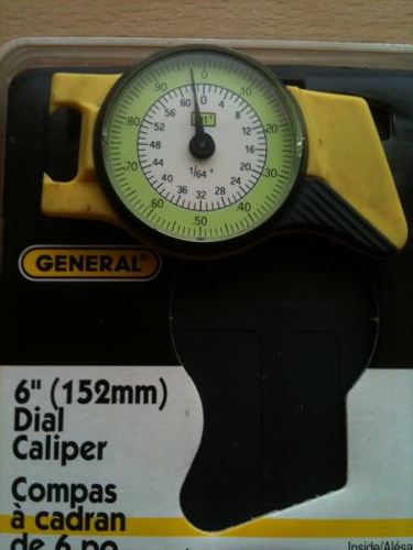 General Tools 142 Plastic Dial Caliper, 0-6