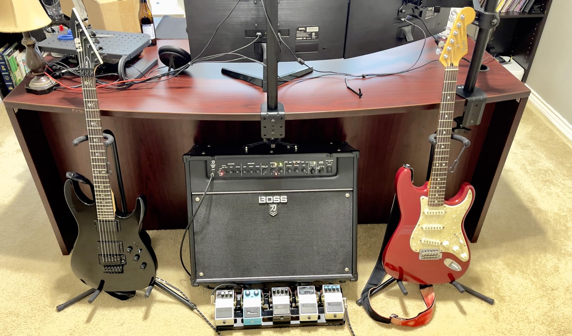 OnStage XCG4 Black Tripod Guitar Stand, Single customer photo 2