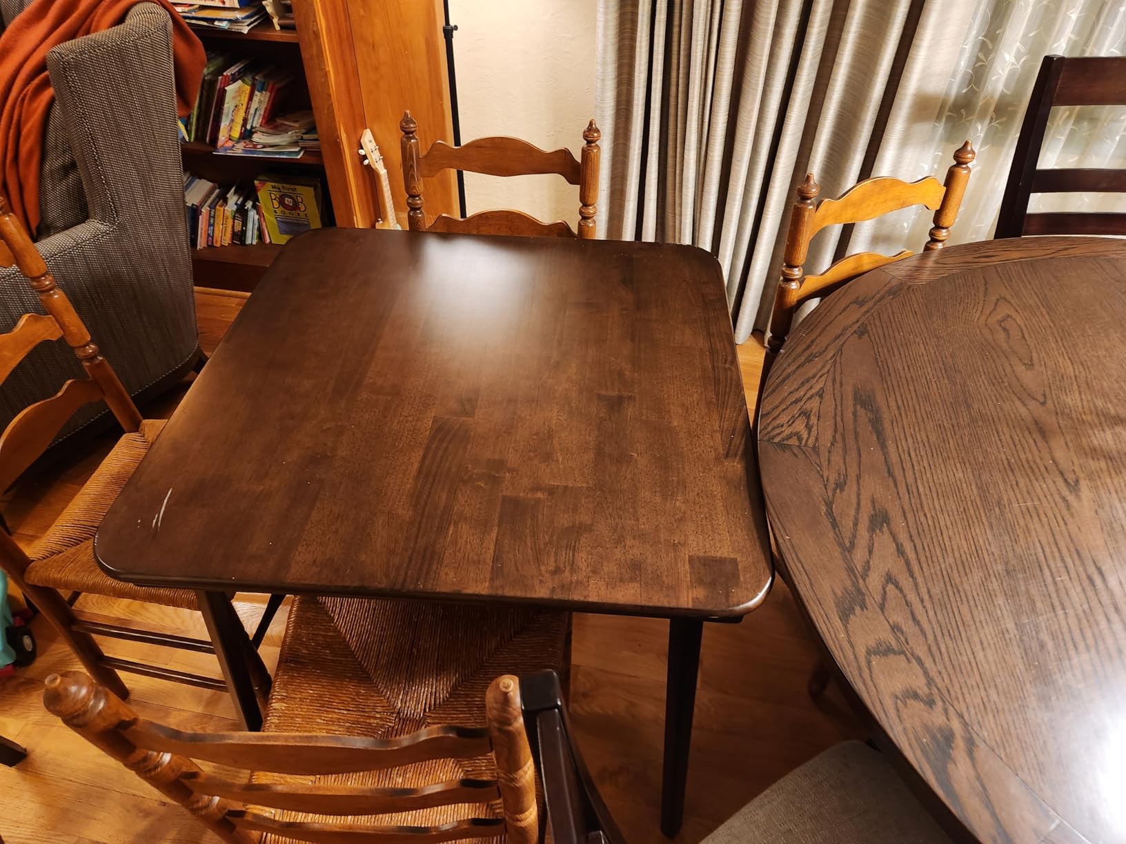 Stakmore Classic Straight Edge Square Wood Folding Table, 32x32, Cherry customer photo 1