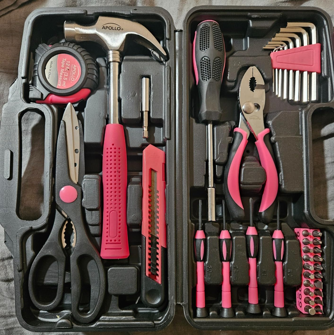 Apollo Tools 39 Piece General Household Tool Set, Red/Black DT9706 customer photo 2