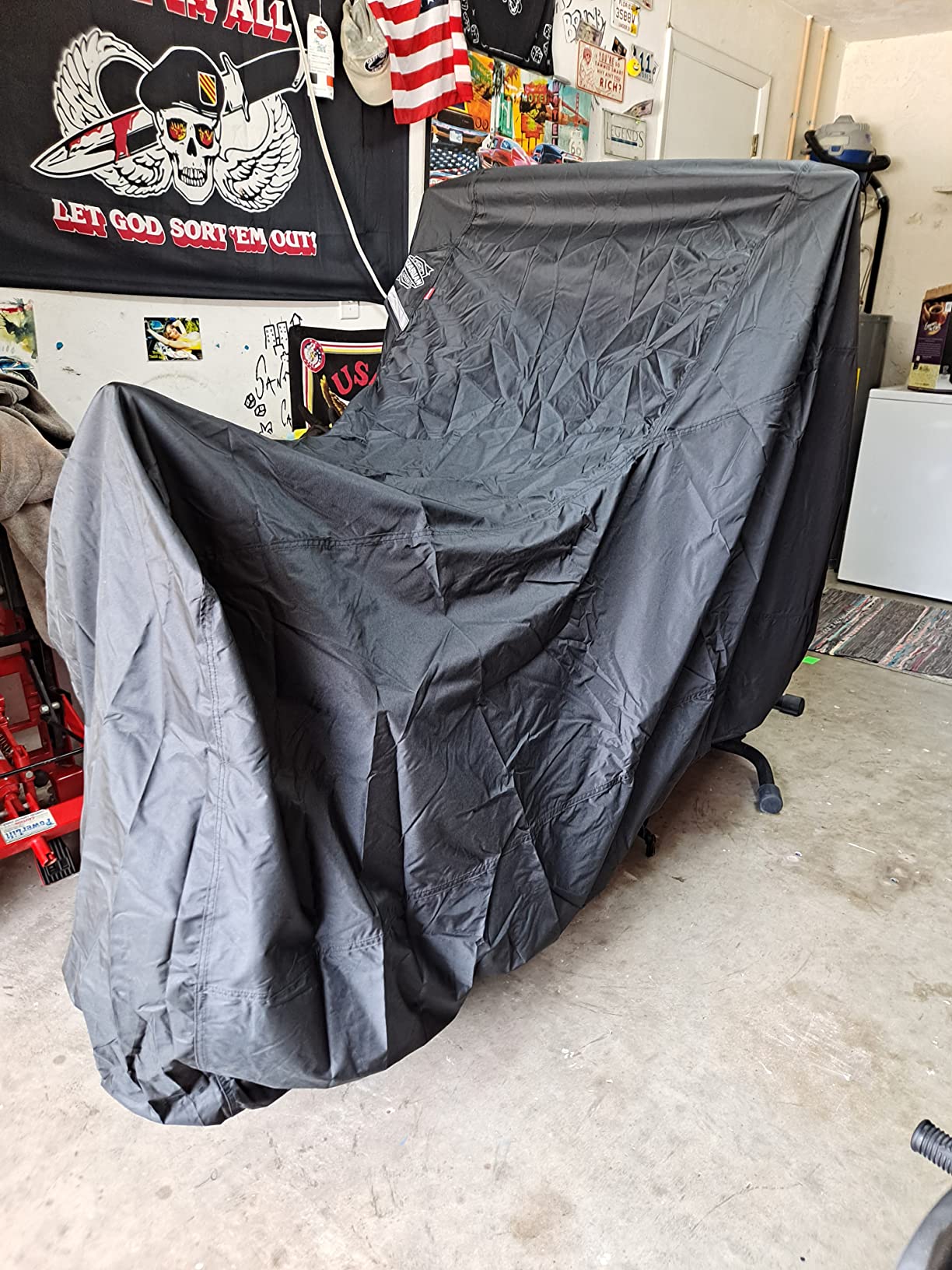 Dowco Guardian 50005-02 WeatherAll Plus Indoor/Outdoor Waterproof Motorcycle Cover: Black, XX-Large customer photo 2
