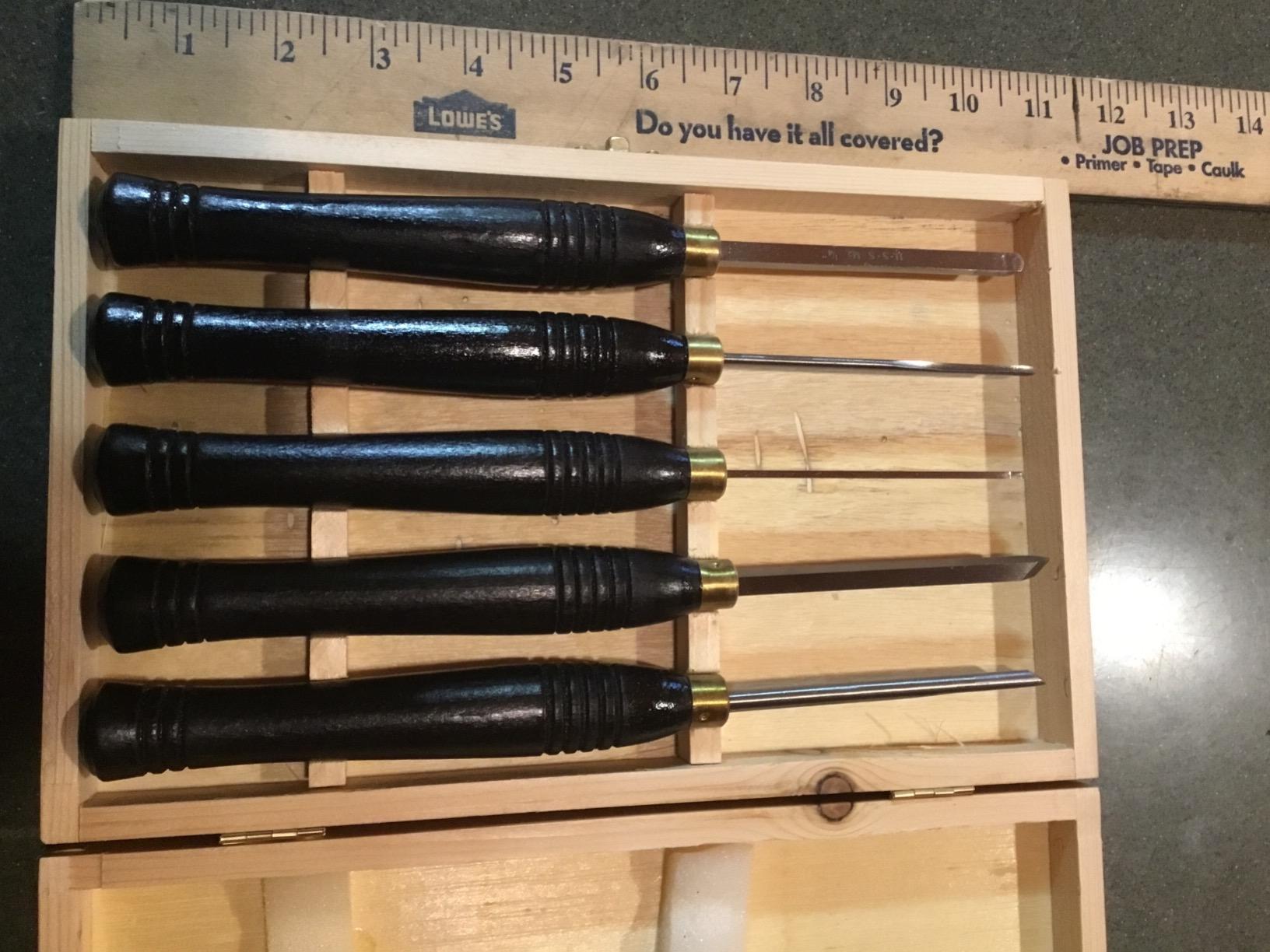PSI Woodworking LCMINI2 Lathe Woodturning 5pc HSS Mini Chisel Set customer photo 2