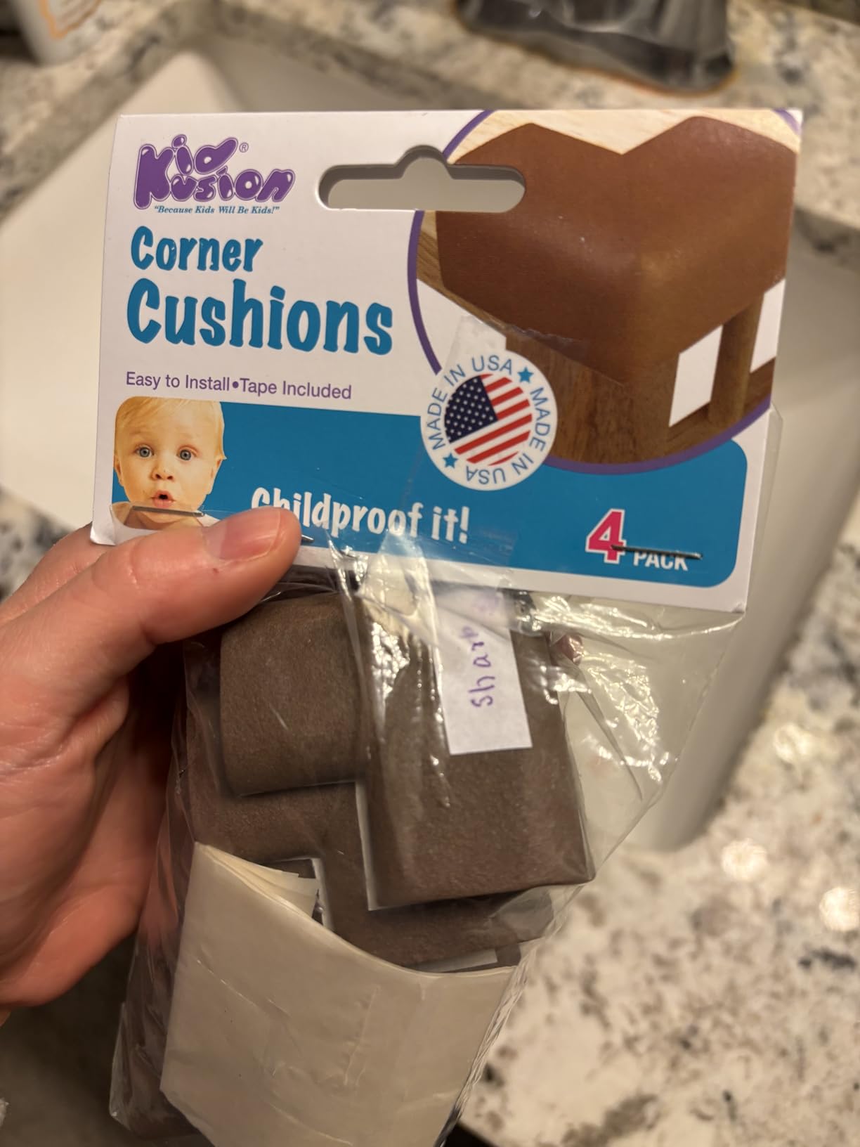Kidkusion Baby Proofing Corner Protector | Black | 4 Pack customer photo 1
