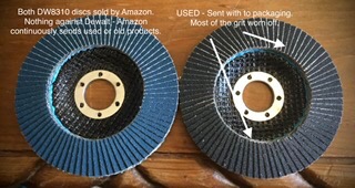 DEWALT DW8314 4-1/2 by 5/8-Inch-11 120 Grit Zirconia Angle Grinder Flap Disc customer photo 2