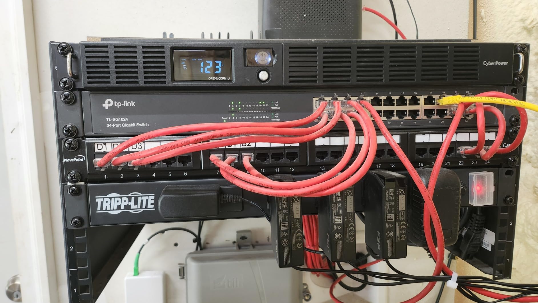 CyberPower OR500LCDRM1U Smart App LCD UPS Battery Backup and Surge Protector, 500VA/300W, 6 Outlets, AVR, 1U Rackmount, UL Certified customer photo 2