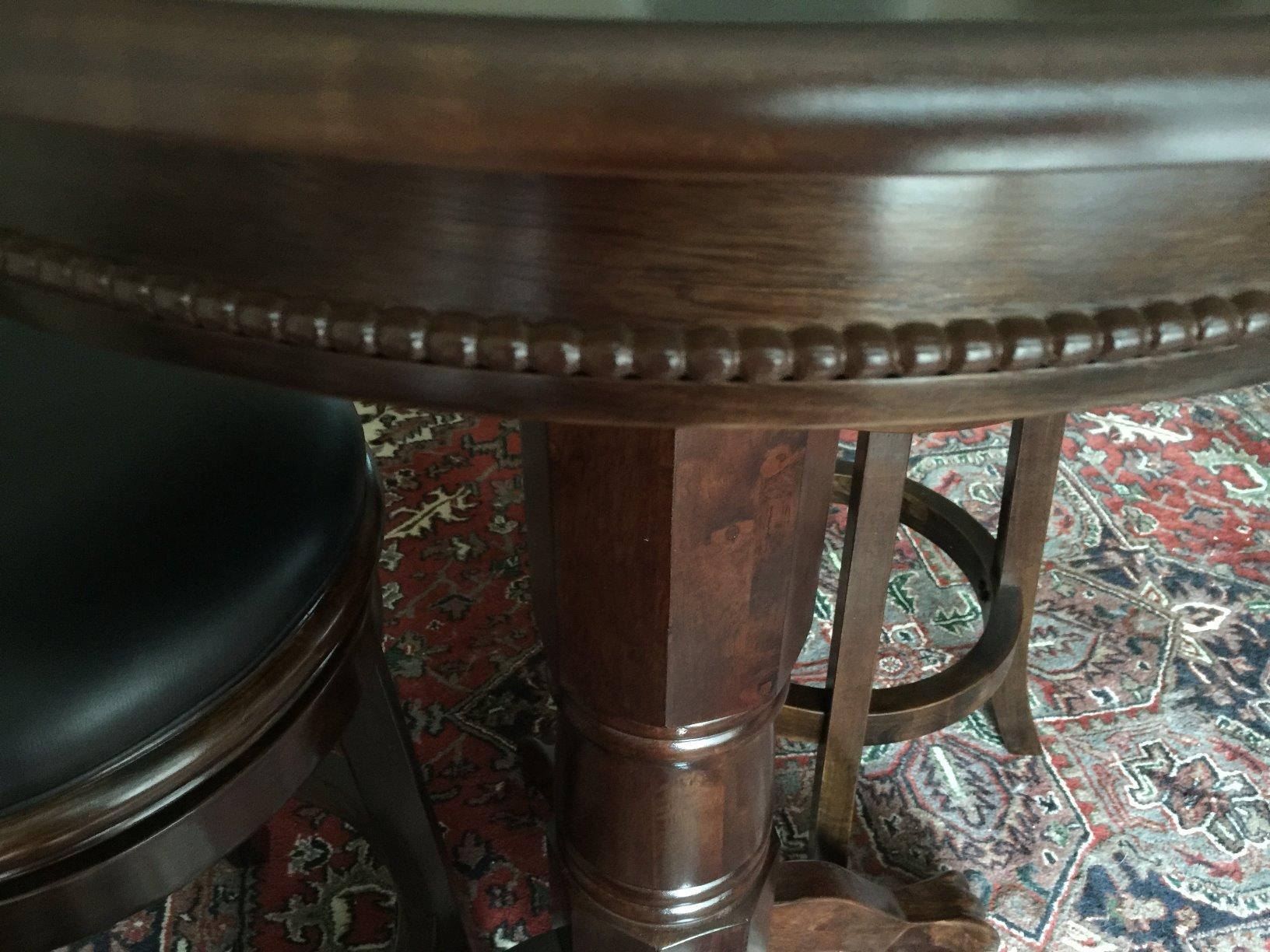 Boraam Florence Pub Table, 42-Inch, Black customer photo 2