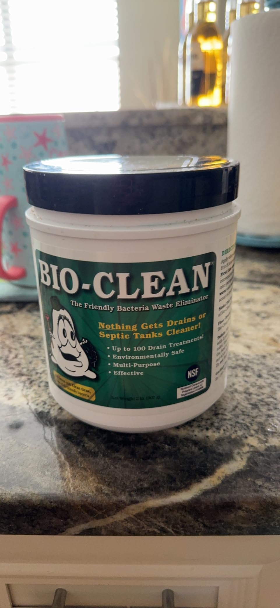 Bio-Clean Drain Septic 2# Can Cleans Drains- Septic Tanks - Grease Traps All Natural and 100% Guaranteed No Caustic Chemicals! Removes fats Oil and Grease, Completely Cleans Your System. customer photo 1