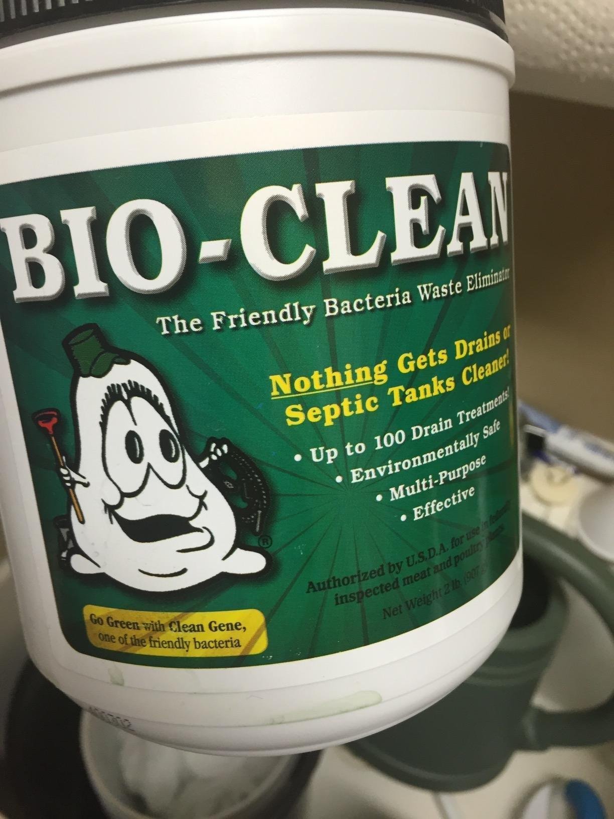 Bio-Clean Drain Septic 2# Can Cleans Drains- Septic Tanks - Grease Traps All Natural and 100% Guaranteed No Caustic Chemicals! Removes fats Oil and Grease, Completely Cleans Your System. customer photo 2