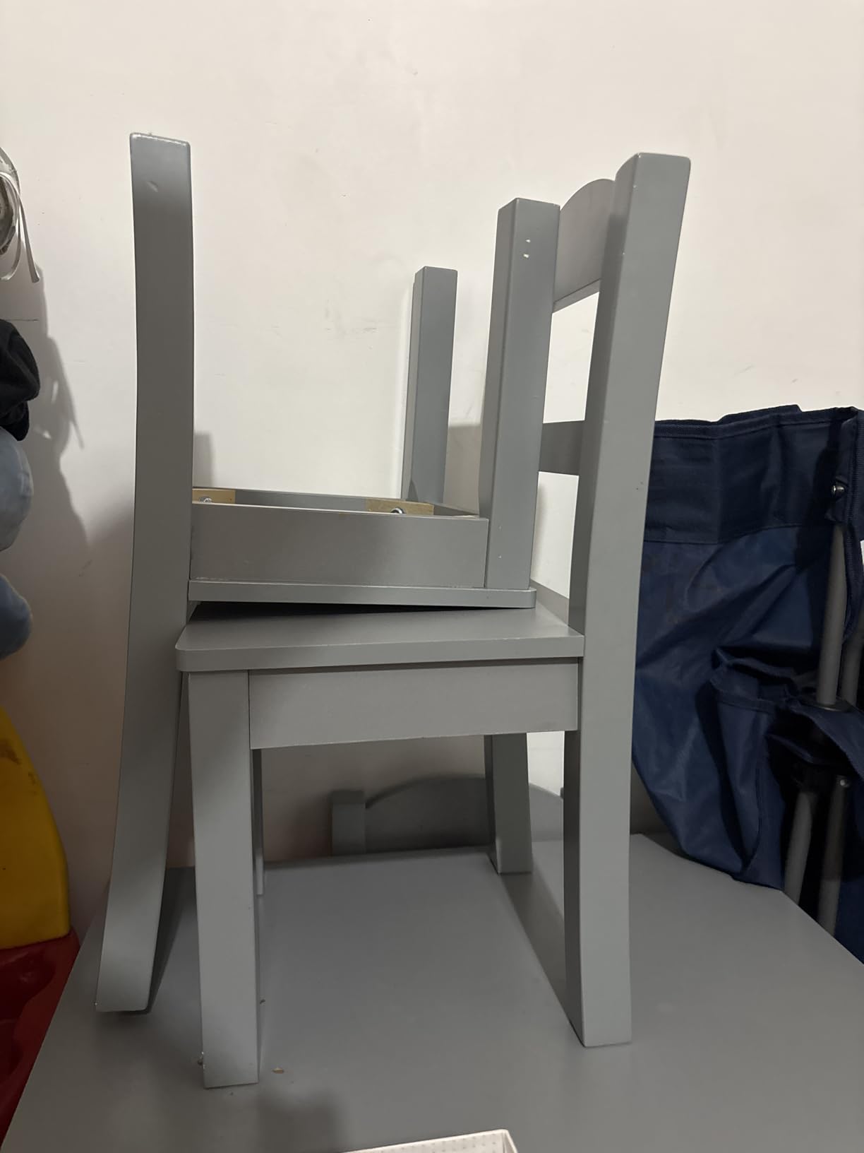 Humble Crew Toddler Table and Chair Set for Kids, Wood Activity Furniture | Sturdy 5 piece playroom or bedroom desk, perfect size for crafts, snacks, homework, and learning, includes 4 matching seats customer photo 1