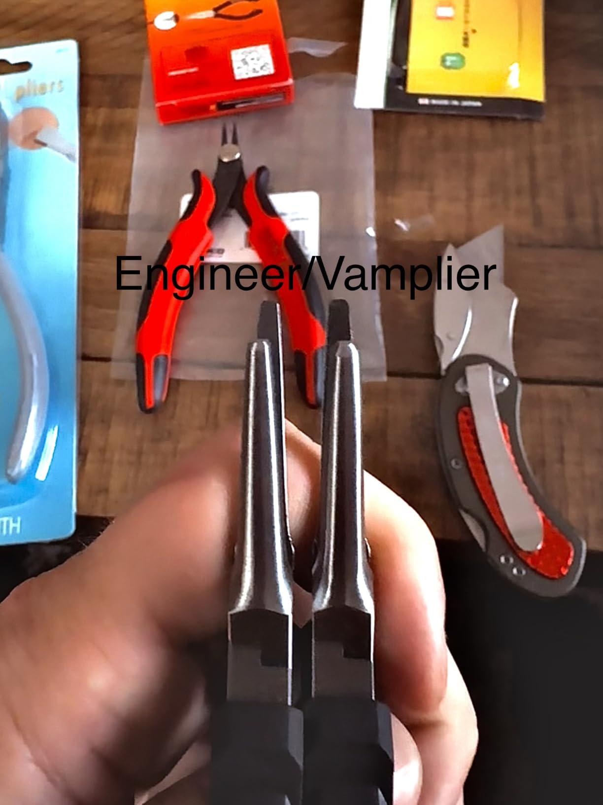 ENGINEER PS-03 Precision Mini Long Nose Pliers Needle Tip 141mm, ESD Safe customer photo 1