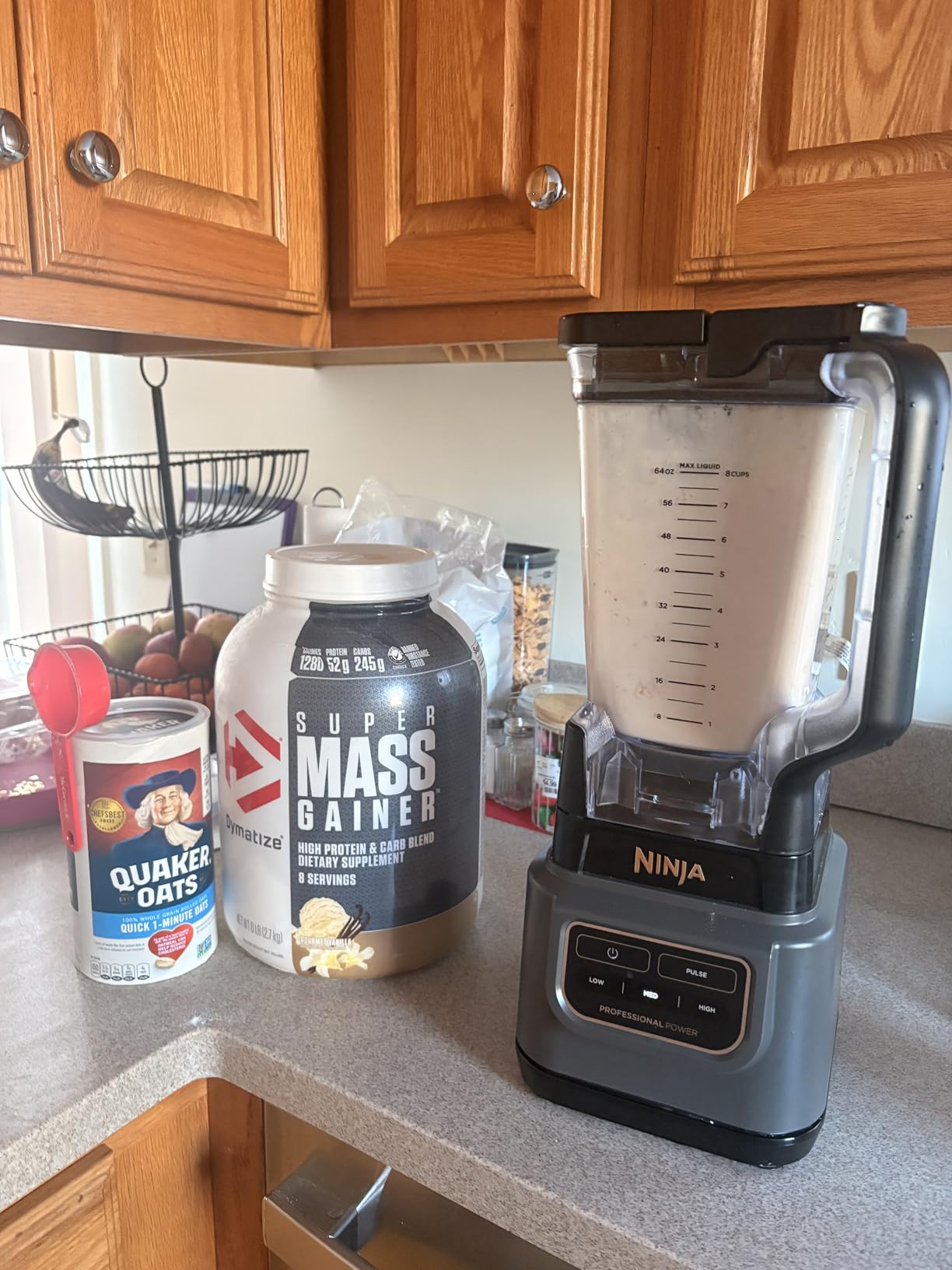 Dymatize Super Mass Gainer, 52g Protein Powder, Gourmet Vanilla, 6 lb customer photo 1