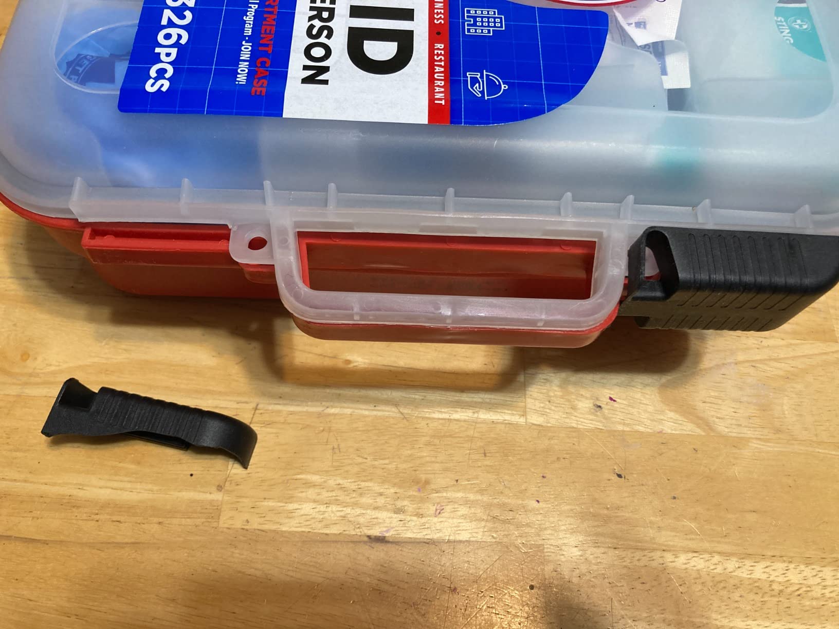 Be Smart Get Prepared First Aid Kit Hard Red Case 326 Pieces Exceeds OSHA and ANSI Guidelines 100 People customer photo 1
