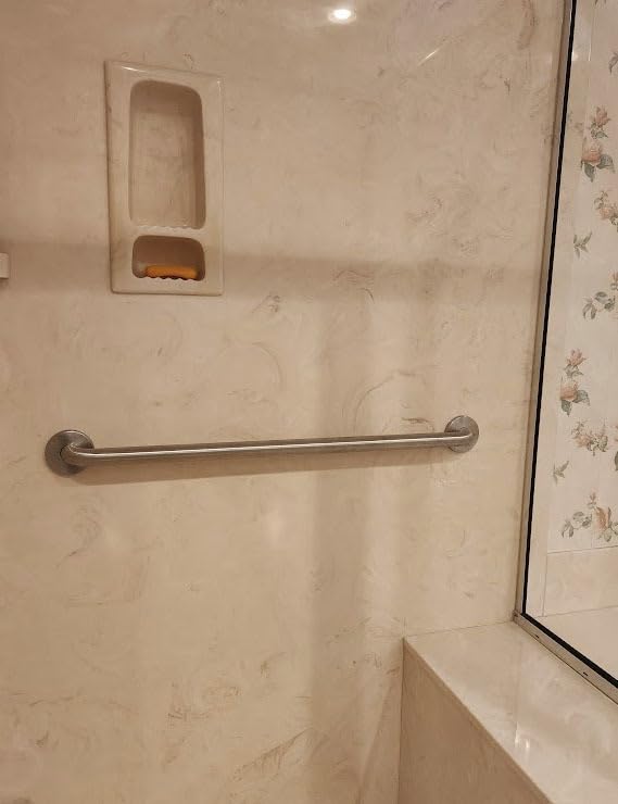 Moen 8730 Bathroom Safety 30-Inch Stainless Steel Bathroom Grab Bar with Concealed Screws, Stainless customer photo 1
