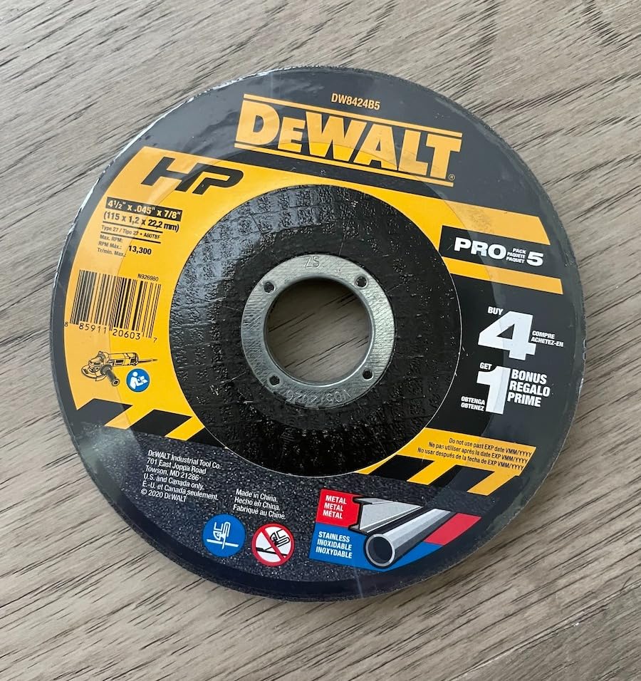 DeWalt Accessories DW8424B5 5PK 4.5