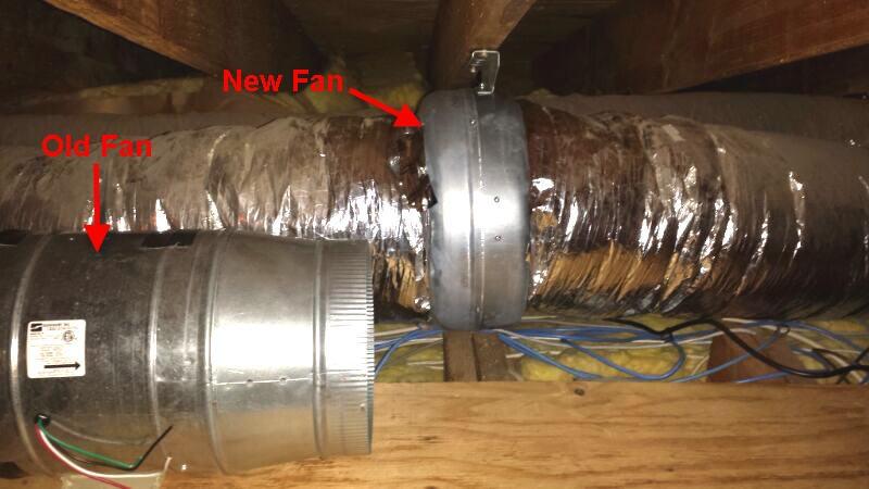 Tjernlund M-6 Metal Inline Duct Booster Fan for Ventilation, 6 in, 460 CFM customer photo 1