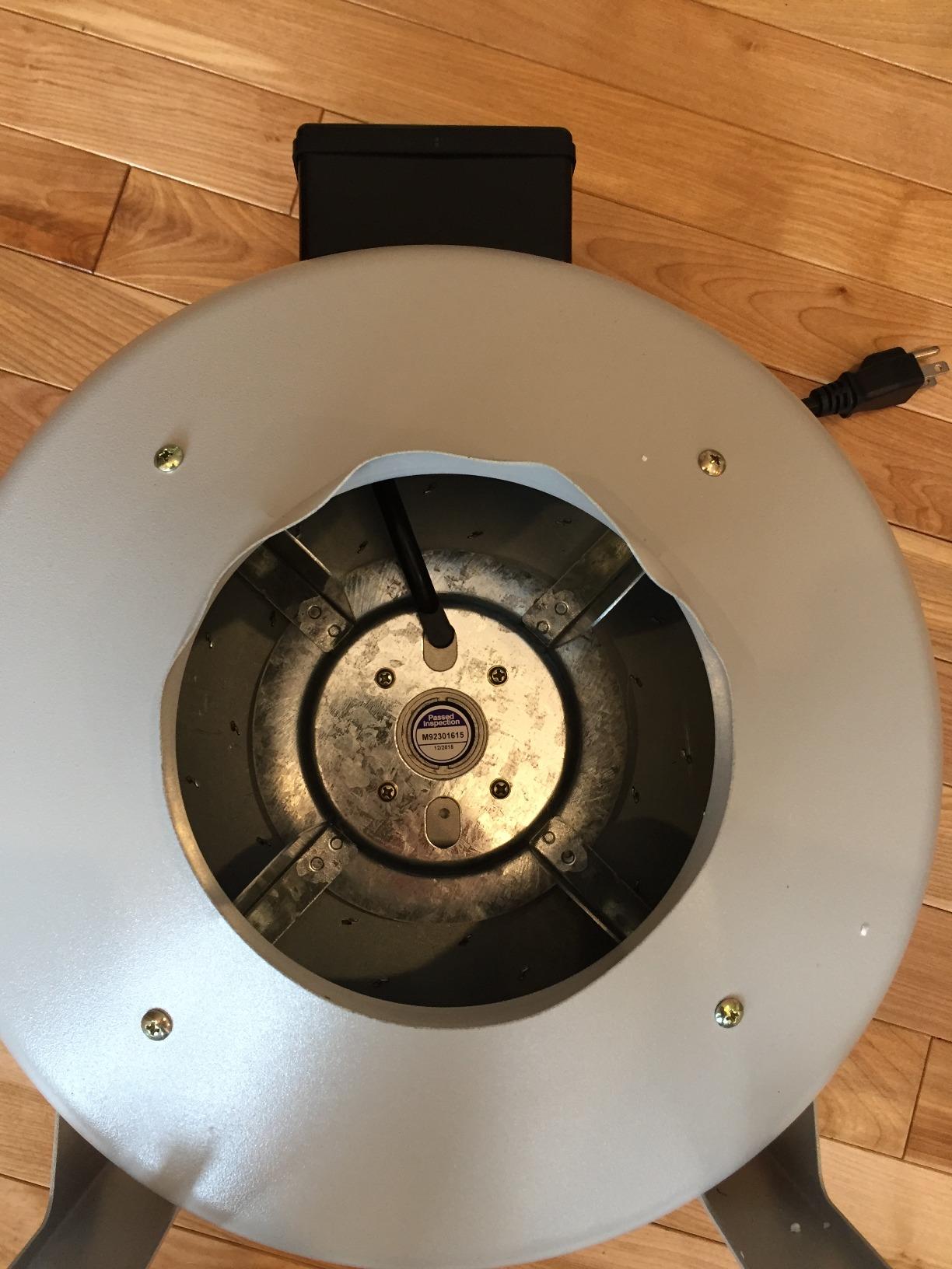 Tjernlund M-6 Metal Inline Duct Booster Fan for Ventilation, 6 in, 460 CFM customer photo 2