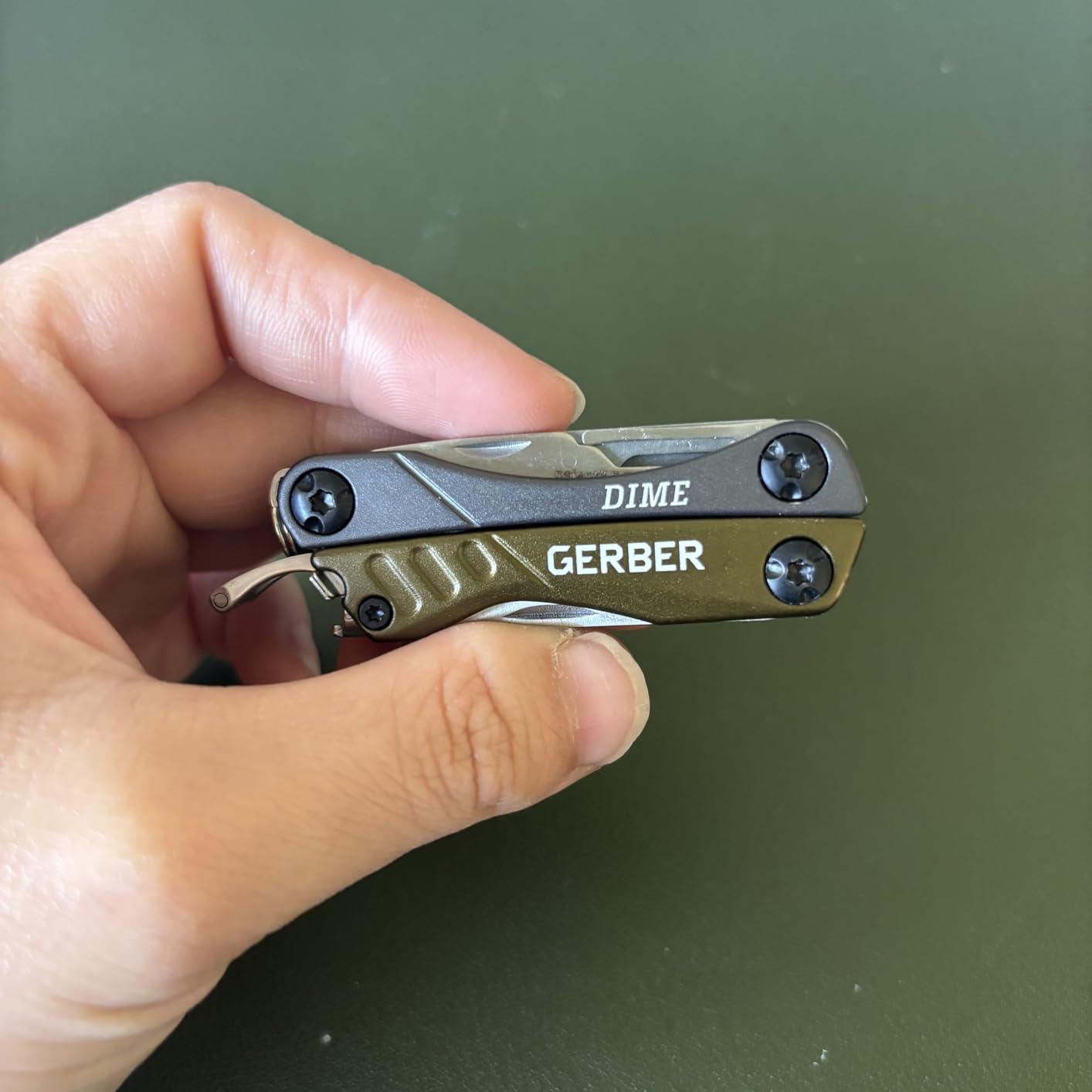 Gerber Dime 12-in-1 Mini Multitool Pliers, Pocket Knife,Bottle Opener,Black customer photo 1