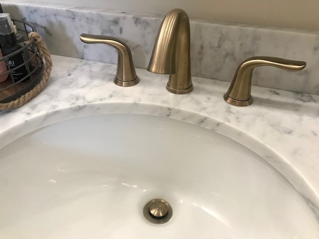 Delta Lahara Brushed Nickel Bathroom Faucet 3 Hole, 8 Inch Widespread Bathroom Sink Faucet for Vanity, Metal Push-Pop Drain Assembly, Stainless 3538-SSMPU-DST customer photo 1