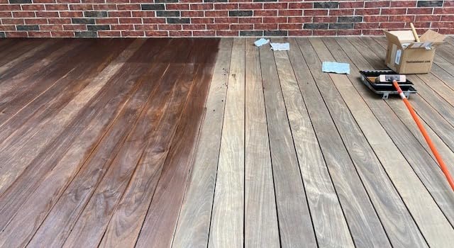 DeckWise Ipe Oil Hardwood Deck Semi-Transparent 250 V.O.C. Natural Finish, 1-Gallon customer photo 1