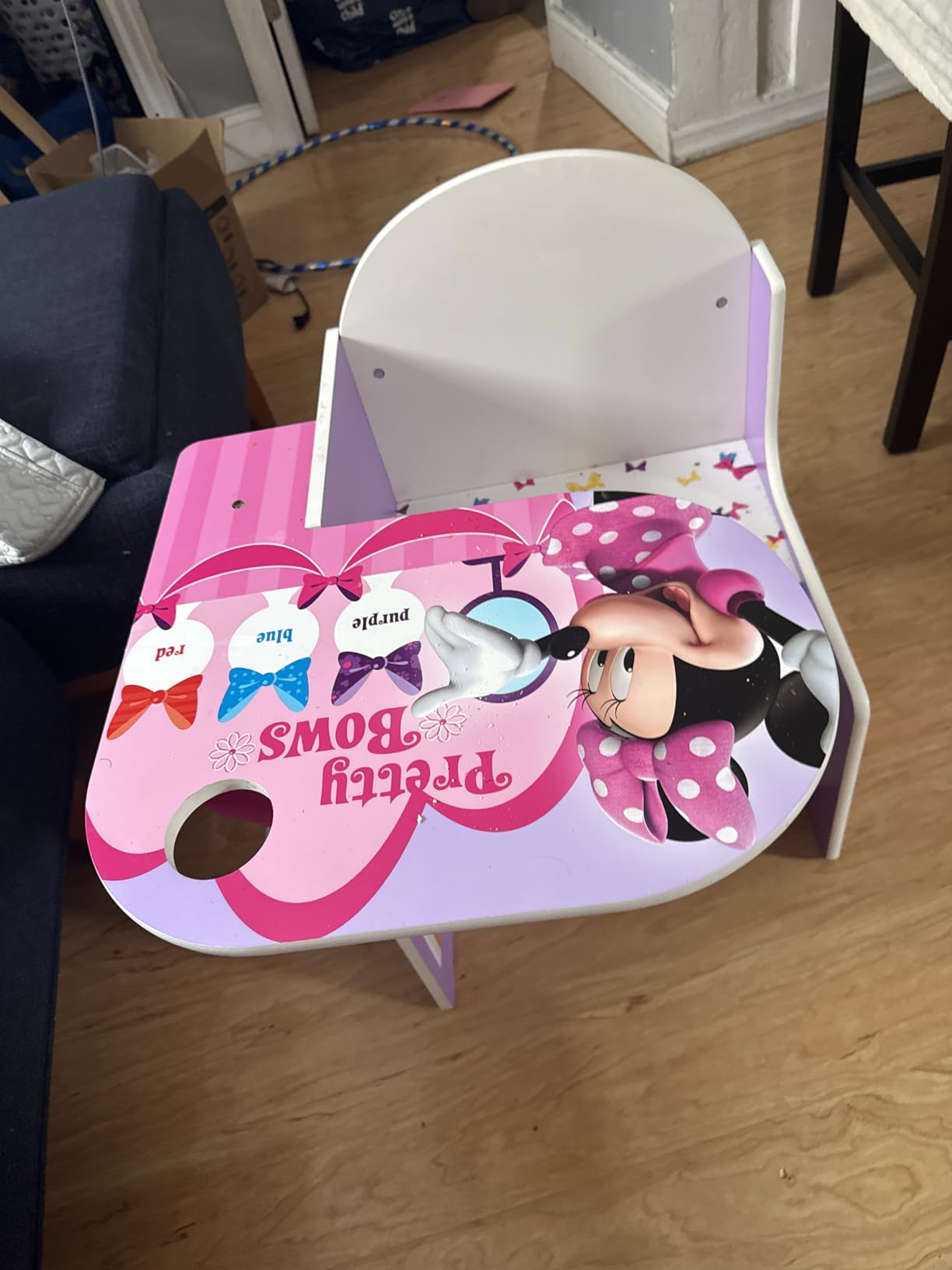 Delta Children Chair Desk With Storage Bin, Disney Minnie Mouse customer photo 1