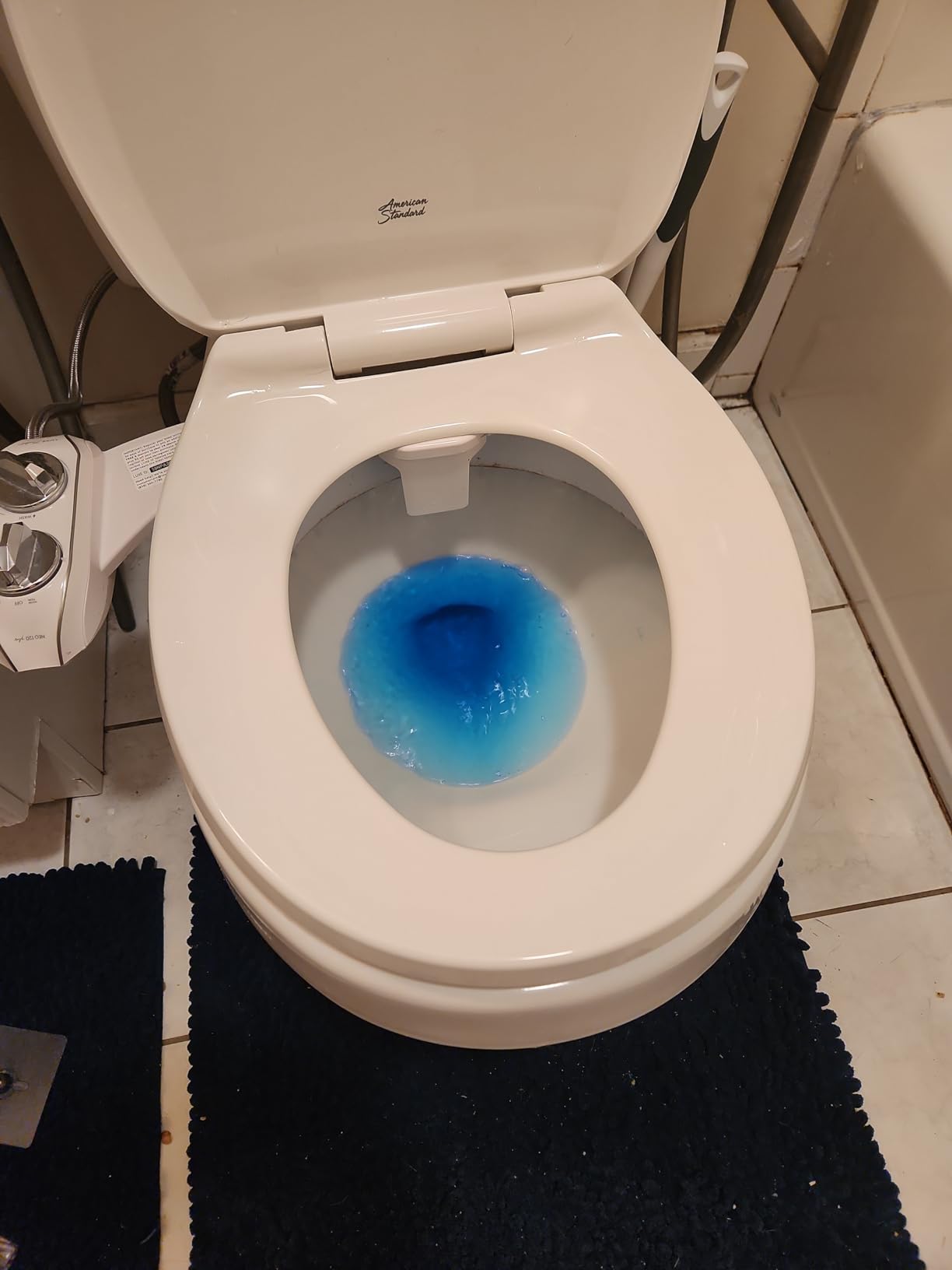 Clorox Ultra Clean Toilet Tablets Bleach & Blue, Rain Clean Scent, 2.47 Ounces Each, 4 Count customer photo 1