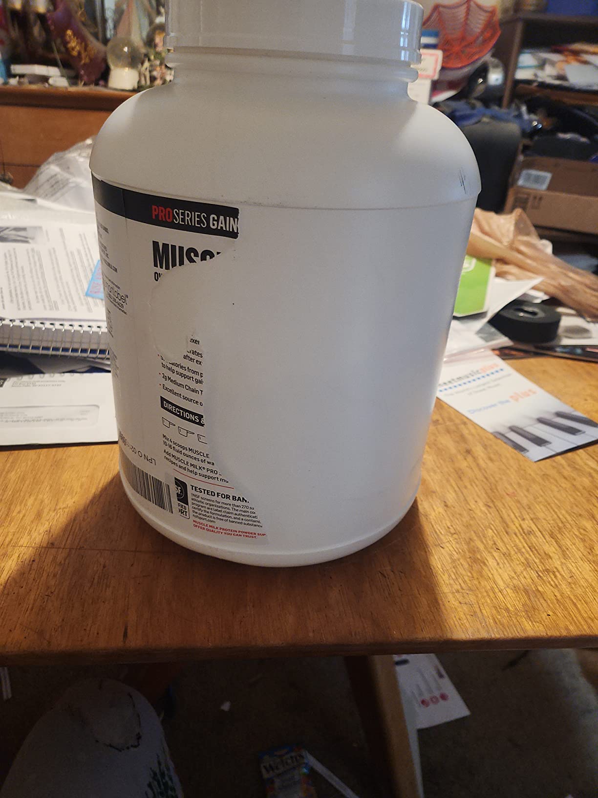 Muscle Milk Gainer Protein Powder, Vanilla Creme, 32g Protein, 5 Pound customer photo 1