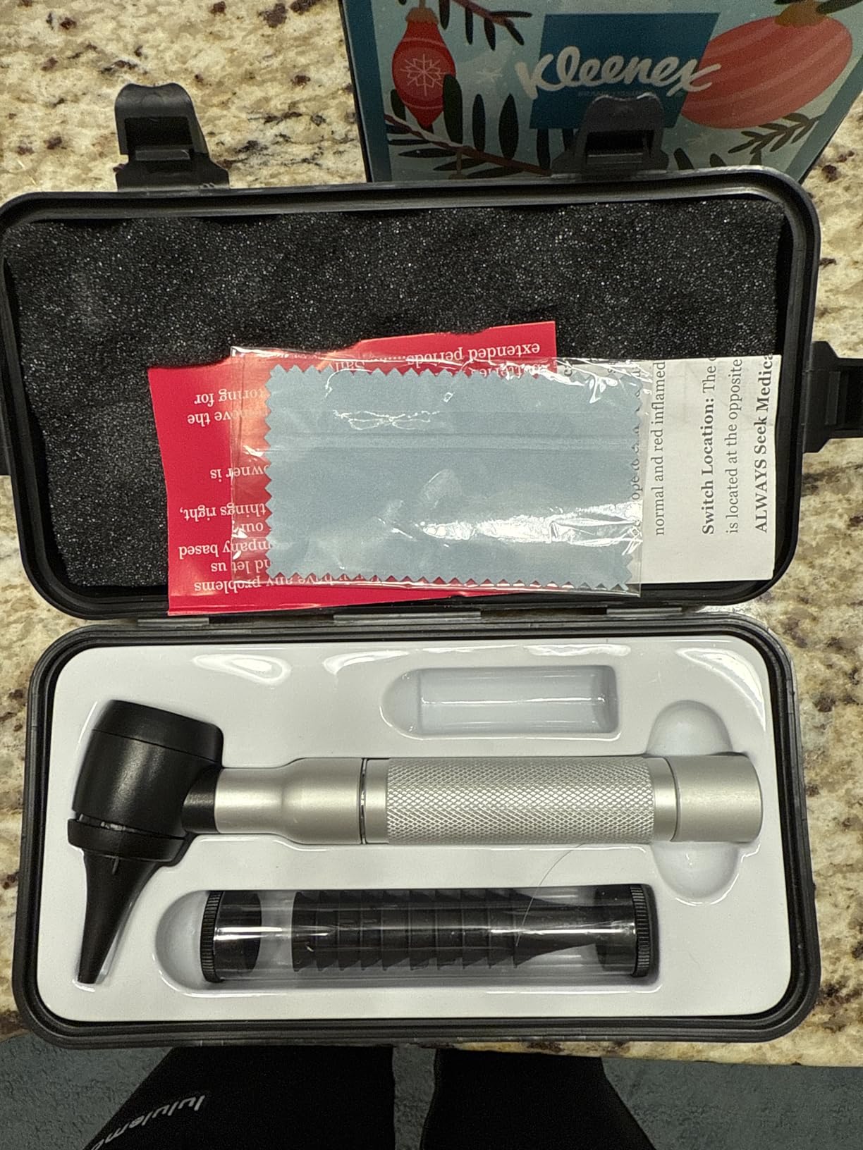 4th Generation Doctor Mom LED Pocket Pro Otoscope with Both Adult and Pediatric Disposable Specula Tips, Battery, and Protective Hard Plastic Case customer photo 1