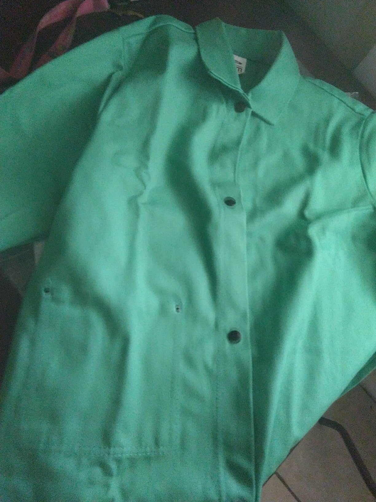 MAGID SparkGuard Flame Resistant Green Welding Jacket | 1 Jacket | 12 oz. Heavyweight 100% Cotton Sateen | ASTM D6413 | Men's | 2830 customer photo 2