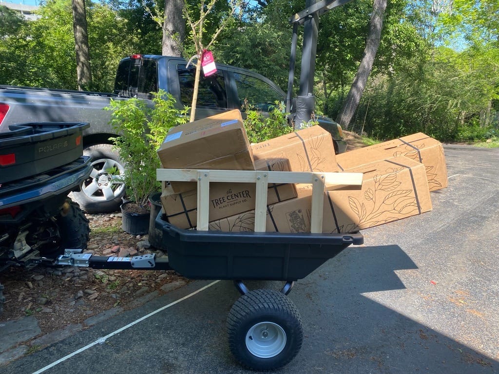 Ohio Steel 4048PS-ATV Poly Swivel ATV Dump Cart, 15 cu.ft., 1250 lb Load Capacity customer photo 2