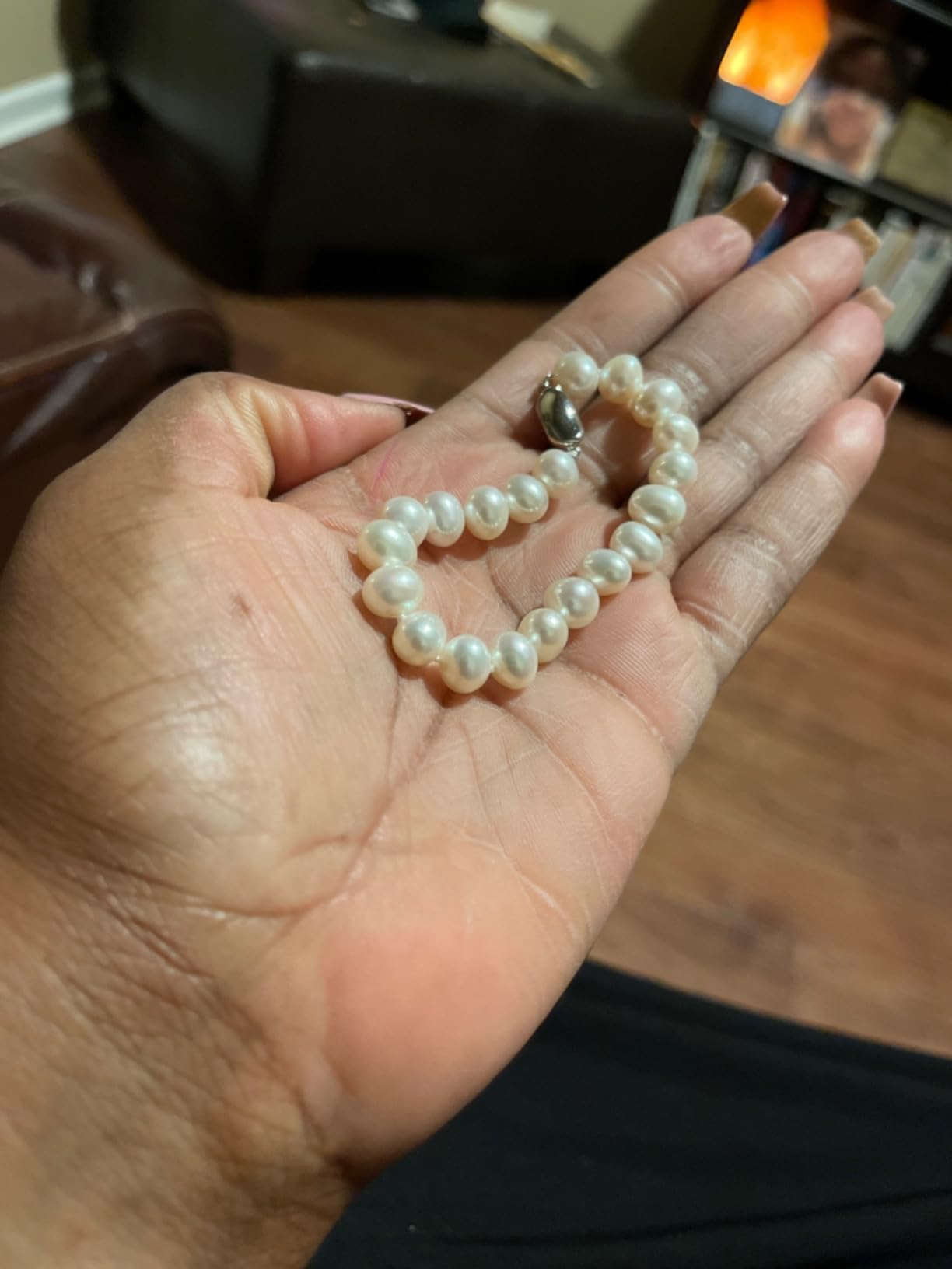 VIKI LYNN Freshwater Cultured Pearl Necklace Set Includes Stunning Bracelet and Stud Earrings Jewelry for Women Gift for Mother's Day, Anniversary, Birthday, Wedding customer photo 2