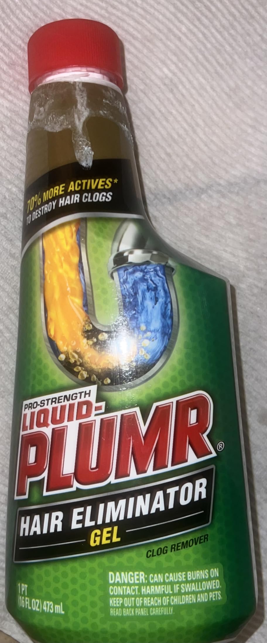 Liquid-Plumr Pro-Strength Hair Eliminator Gel Clog Remover, 16 fl. oz. customer photo 2