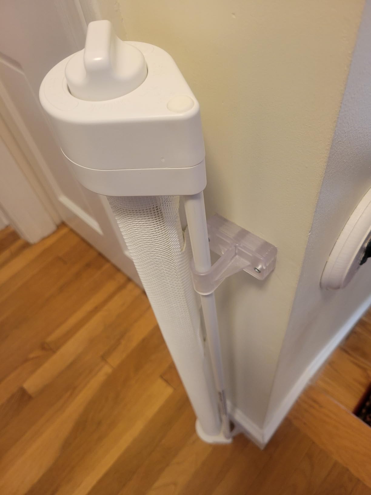 Retract-A-Gate 52 Inch White Retractable Baby and Dog Gate, Made in USA customer photo 1