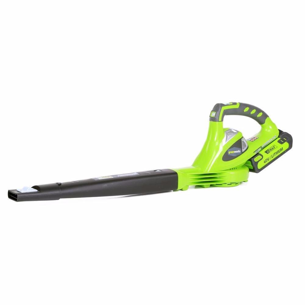 Greenworks 40V Leaf Blower / Vacuum, 340 CFM, 4.0 Ah Battery and Charger customer photo 2