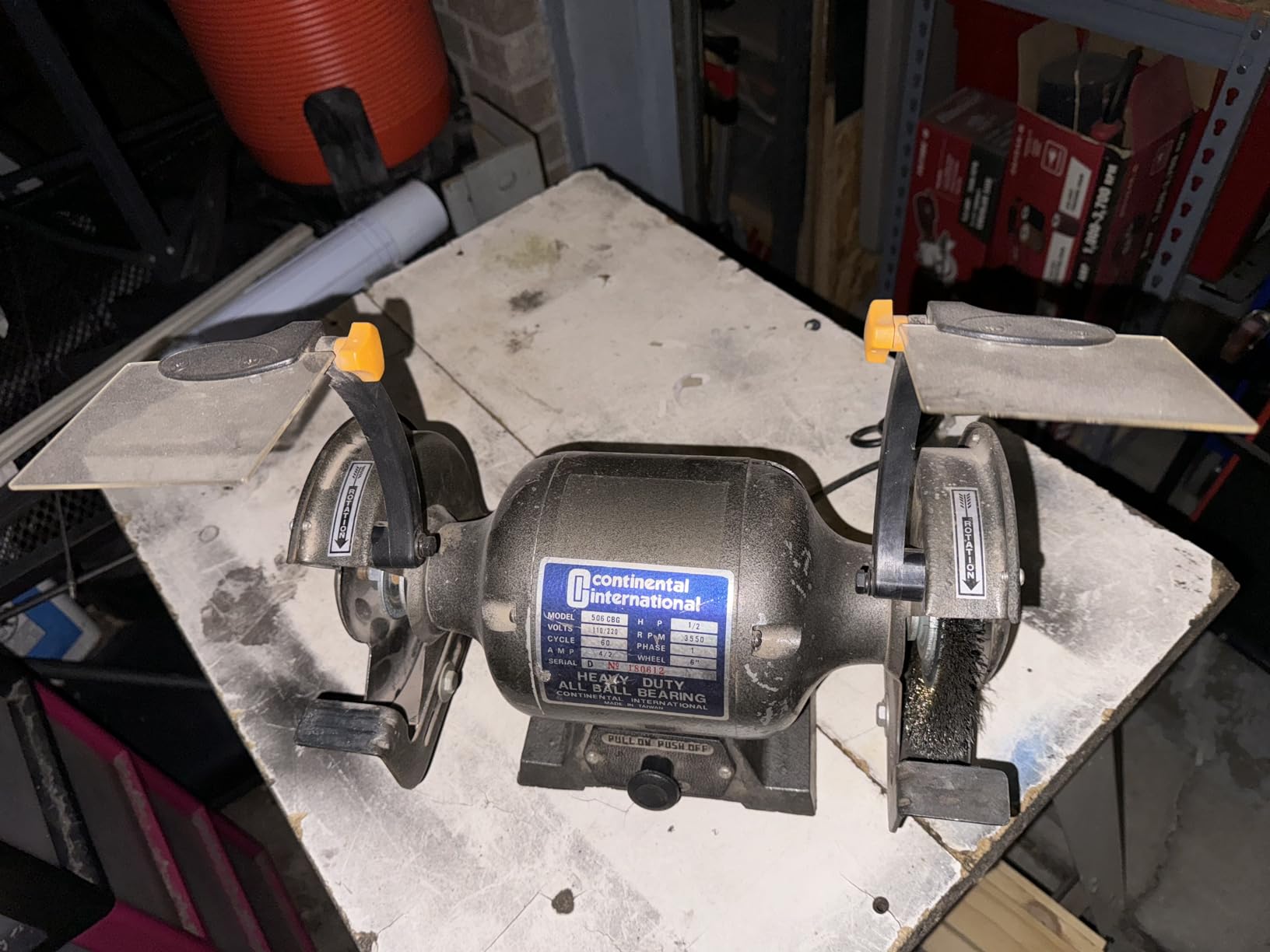 RIKON Professional Power Tools, 80-805, 8†Slow Speed Bench Grinder, Powerful Shop Table Tool, Perfect for Sharpening, With Anti-Vibration Rubber Feet customer photo 2