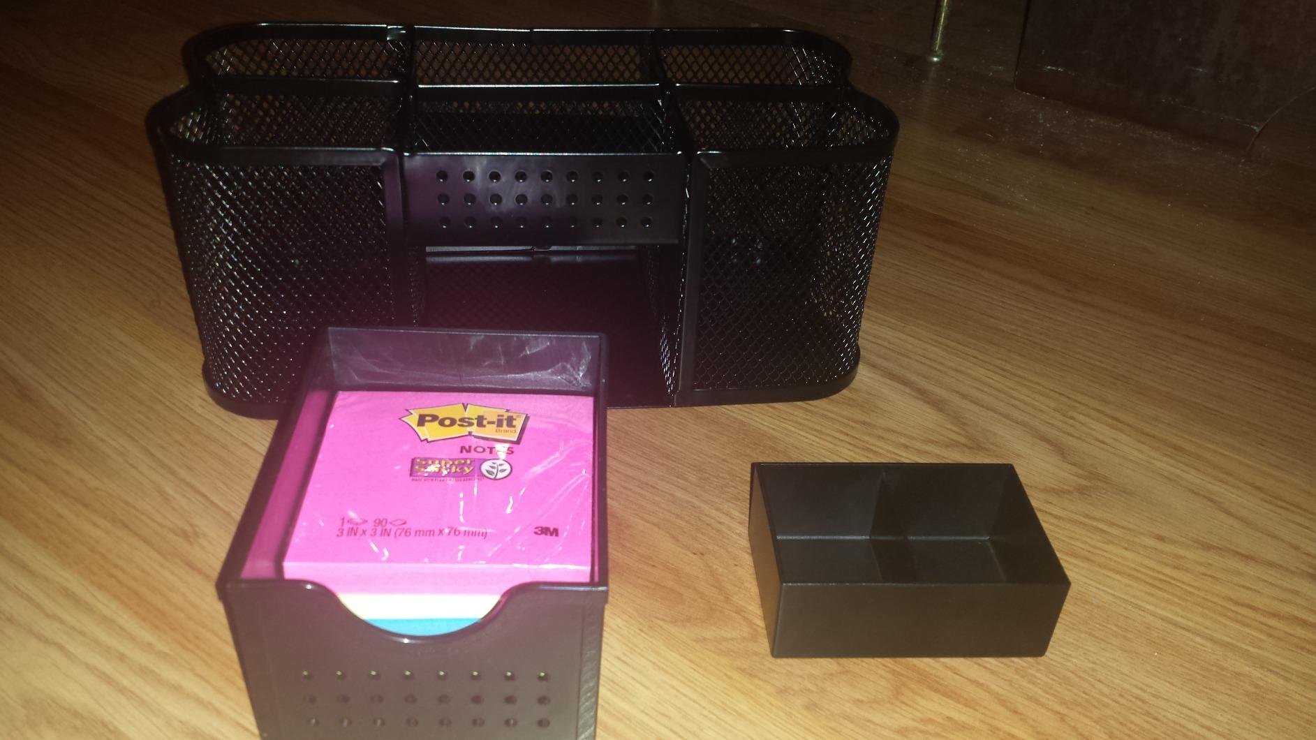 Deco Brothers Desk Organizers Pen Holder Office Caddy Storage, Black customer photo 2