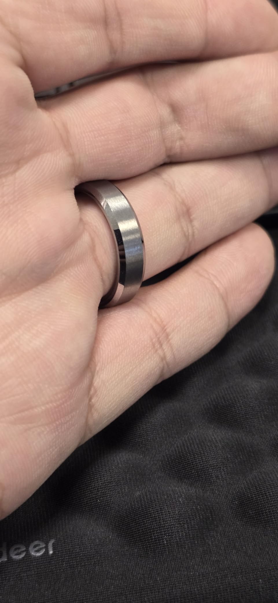King Will Tungsten Men's Wedding Ring - Available in 6mm to 10mm customer photo 2